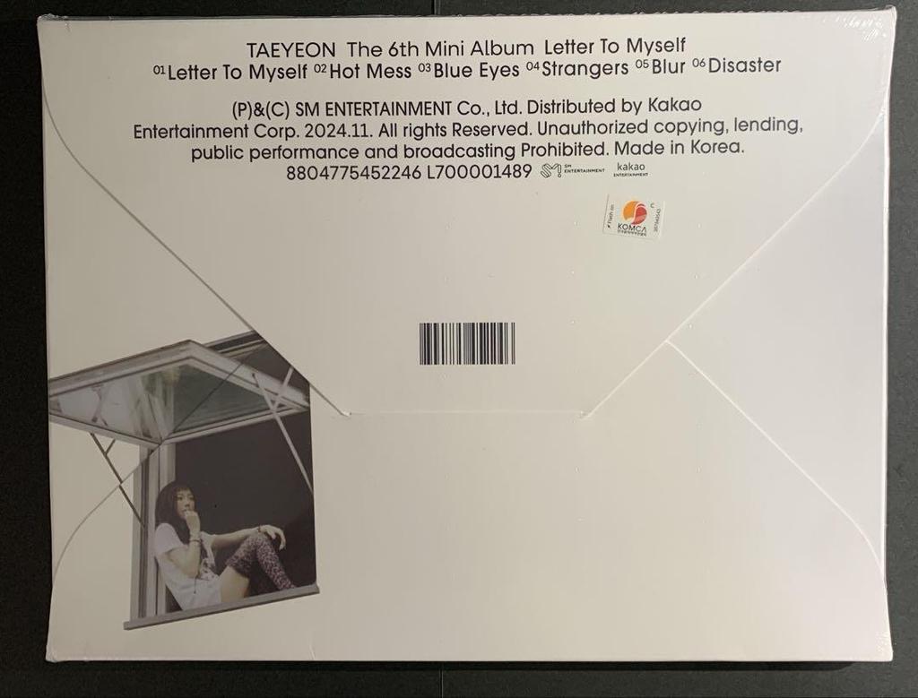 [USED] Taeyeon (Girls' Generation) / Letter To Myself Korean CD