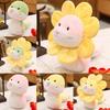 Adorable Sunflower Plush Toy Snake Year Of The Snake Zodiac Mascot Gift For Weddings And Company Events