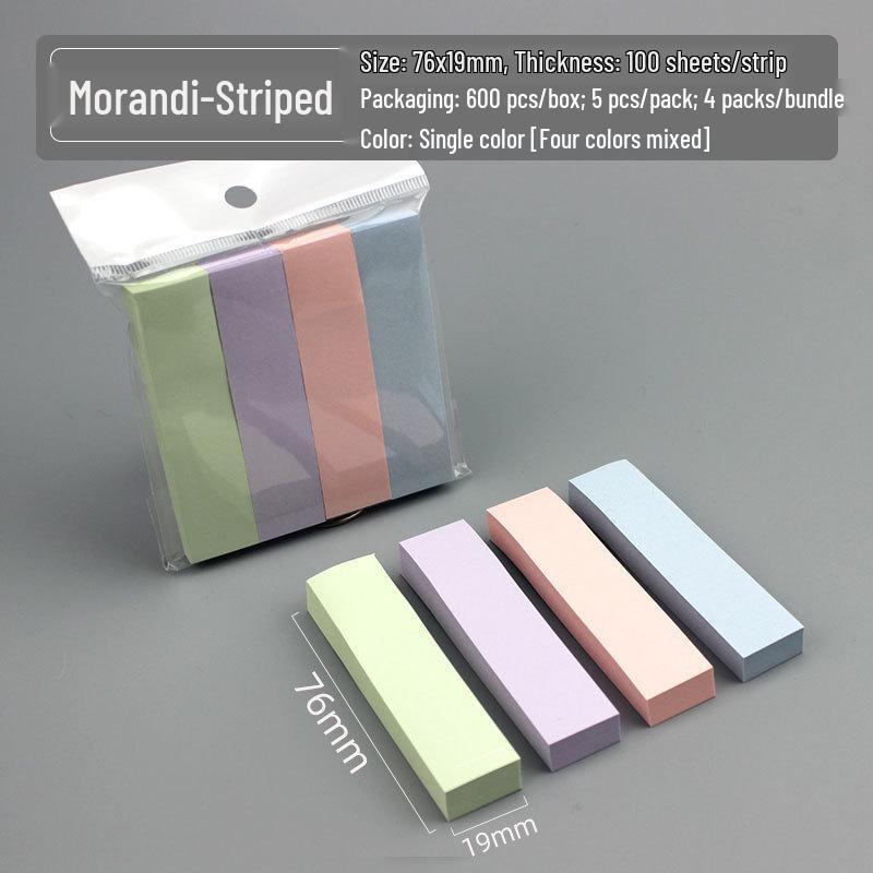 Colorful Creative Heart Sticky Notes - Reusable and Cute Stationery for Students