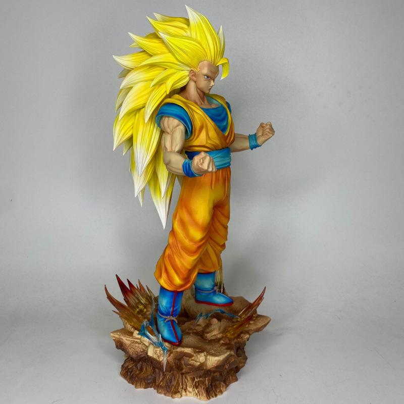 Dragon Ball Surrounding Statues, Unlimited Dry Objects, Super Three Goku Figures Can Be Exchanged for Anime Surrounding Super Saiyan