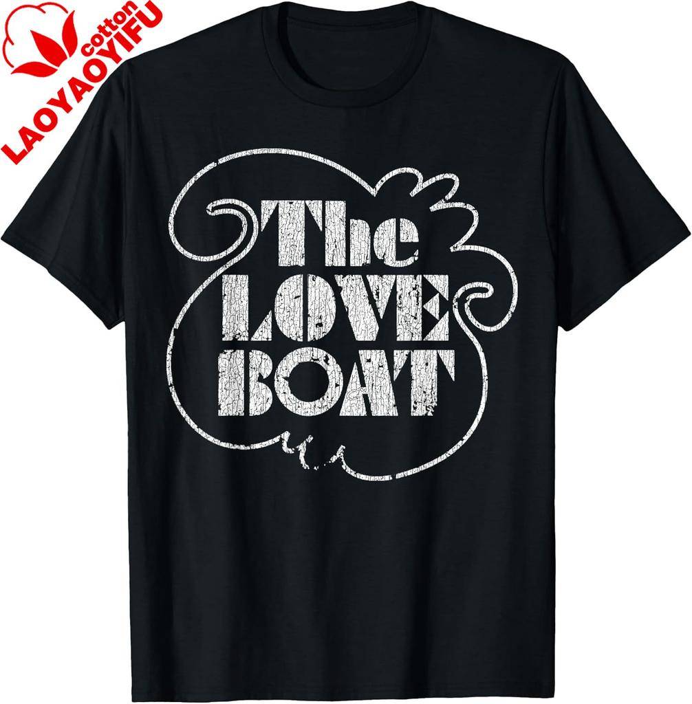 The Love Vintage Boat 70s 80s Tv 2 TShirt Vintage Men Women Clothes Tops Tee Casual Cotton Graphic T Shirts Camisas Streetwear