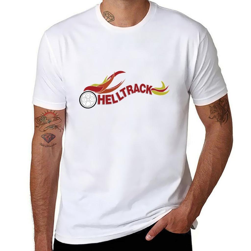 Hell Track Logo From The 80s Movie Rad Tshirt Minimalist Casual Short Sleeve Top