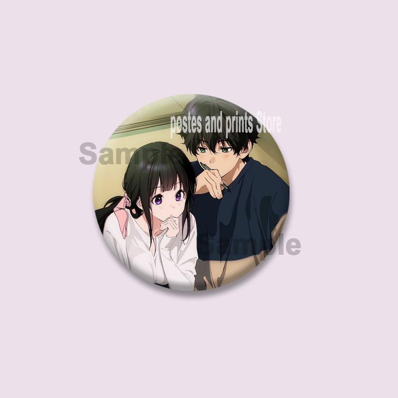 Cute Anime Hyouka Enamel Pins Clothing Bag Hat Jewelry Accessories Cartoon Round Brooch Eru Chitanda Animation Badge Toys Gifts