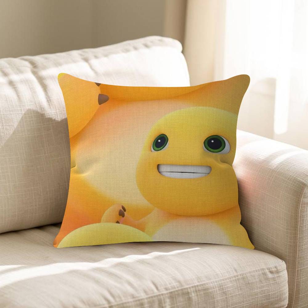 Cute NNailong Pillow Covers Cartoon Sofa Decorative Home Doublesided Printing Short Plush Cute Cushion Cover