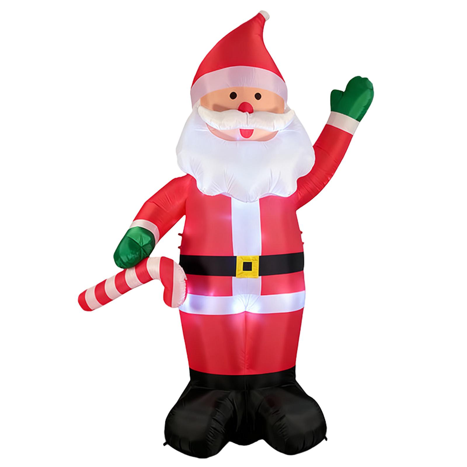 

Large Blow Up Santa Claus Christmas Inflatable with LED Lights Windproof Decor for Outdoor Garden Yard Home красный