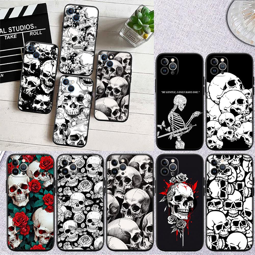 FM46 Skeleton Skull Soft Shell Phone Case for Xiaomi Xiaomi Poco M4 M5 M6 M7 X3 X6 X7 F8 Ultra Pro GT NFC