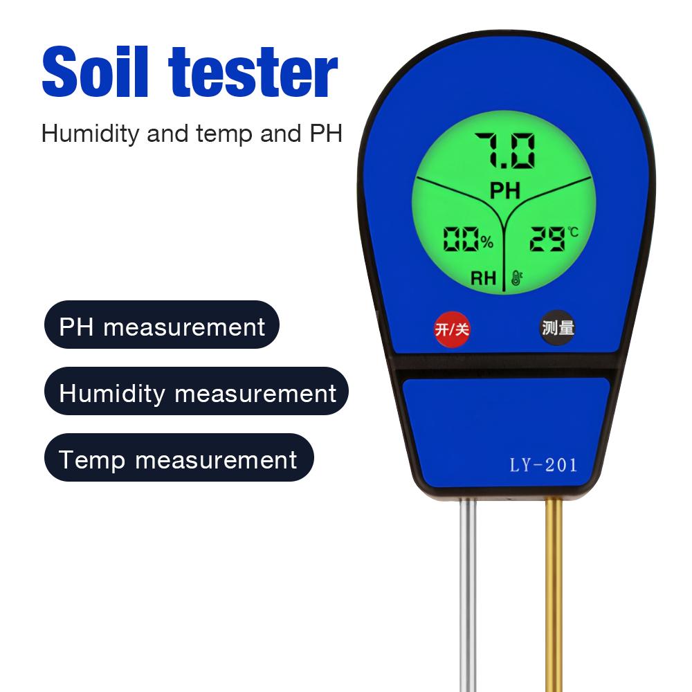 Handheld Soil Detector Multiple Soil PH/Temperature Humidity/Fertility Meter Soil Moisture Analyzer Gardening Planting Helper