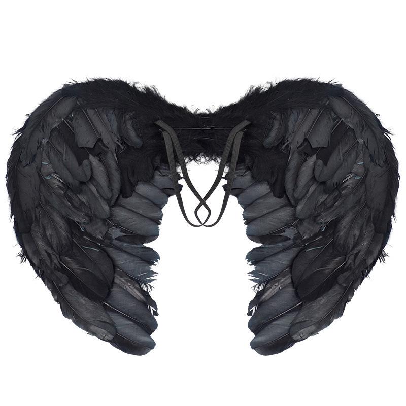 Maleficent Hexe Halloween Cosplay Kleid für Mädchen - Dunkler Stil Schwarzes Prinzessinnen Outfit