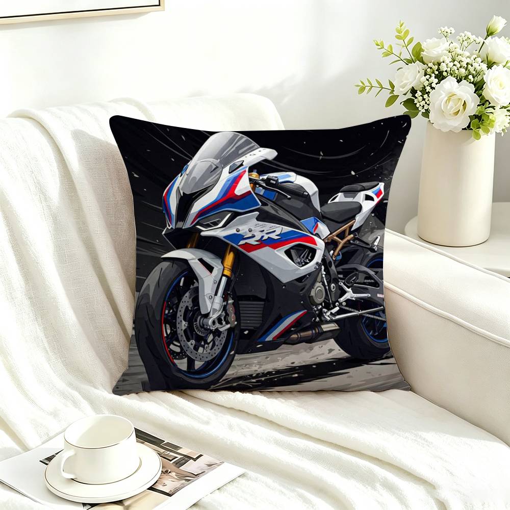 Cool S-s1000rr motorcycle Square Double-Sided printed Pillow Case Bedroom Bedside Pillow Sofa Cushion Cover