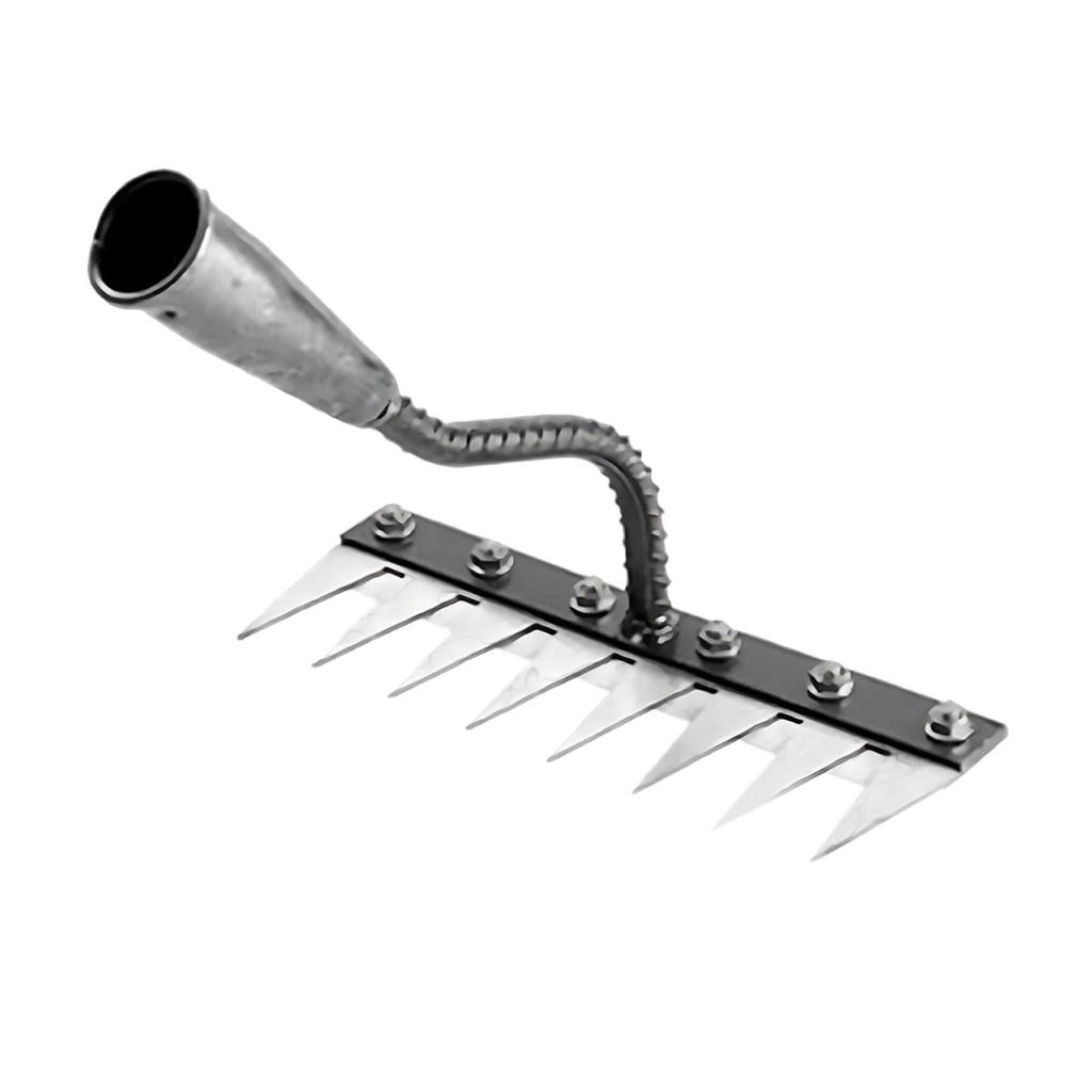 5/6/7/8 Tooth Carbon Steel Garden Weeding Rake, Weeding Rake, Weeding Iron Rake, Heavy-duty Metal Garden Rake, Gardening And Weeding Iron Rake