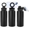 Magnetic Phone Holder Water Bottle Insulated Water Bottle 1000ml Leak Proof Double Wall Vacuum Insulated Stainless Steel Thermos