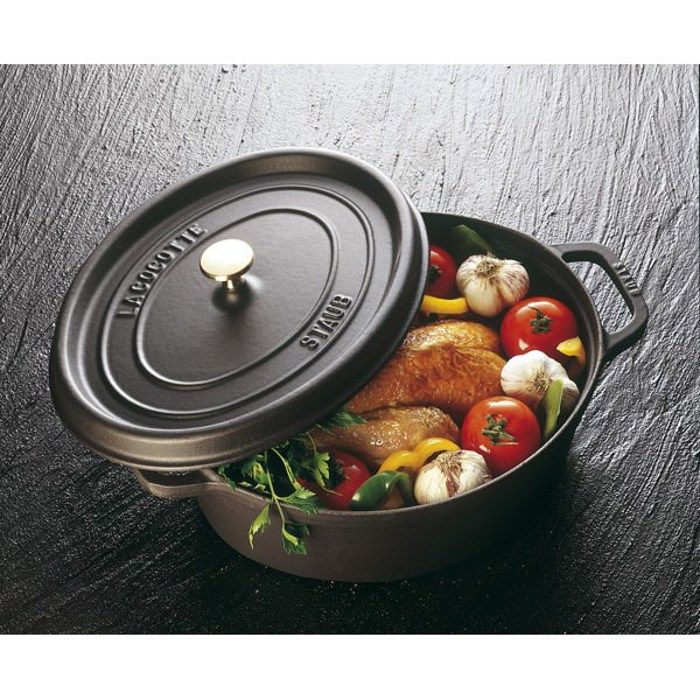 Cocotte - STAUB - Basilc - 31cm - 5.50L - Enameled with Continuous Basting