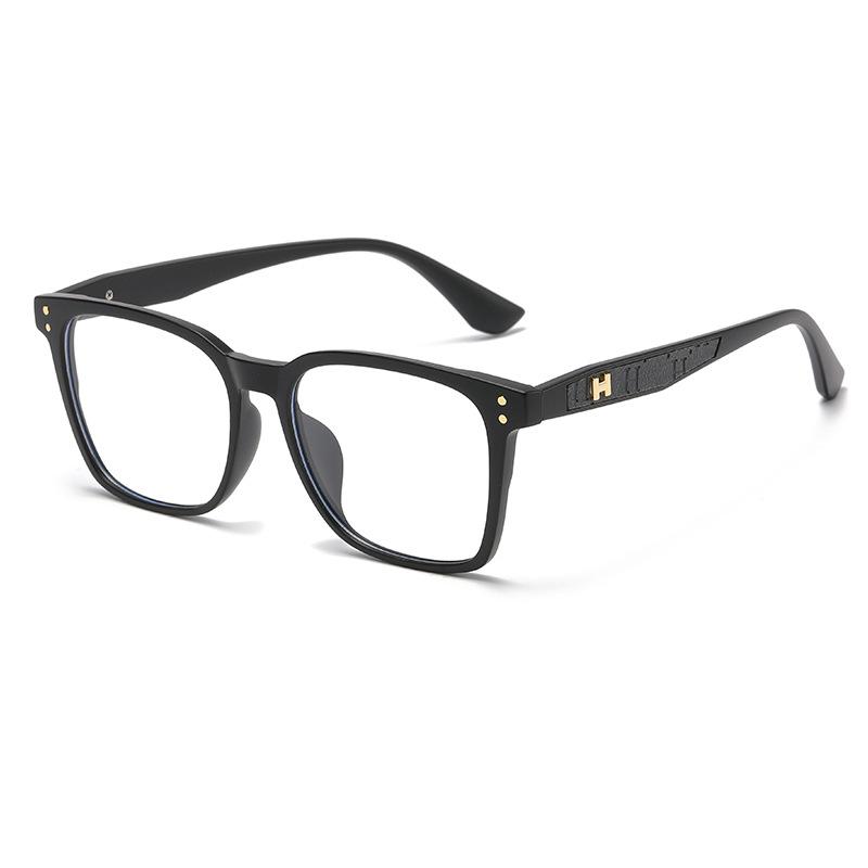 14511 Fashionable Men'S And Women'S Full-Frame Glasses Frame, Square Tr90-Meter Nail Anti-Blue Light Plain And Thin Flat Mirror