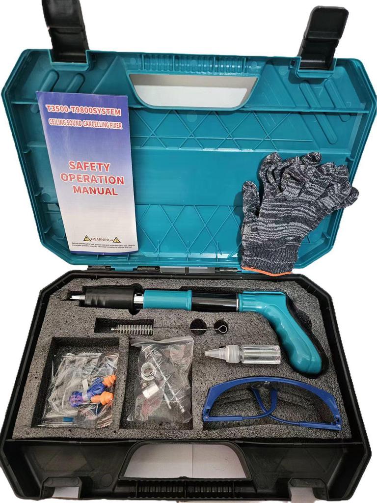 Multi-Purpose Pneumatic Concrete Nail Gun for Ceiling and Wall Fixing, Sound-Dampening