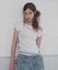 Teuwi Mete Twist Asymmetrical Off-Shoulder T-Shirt