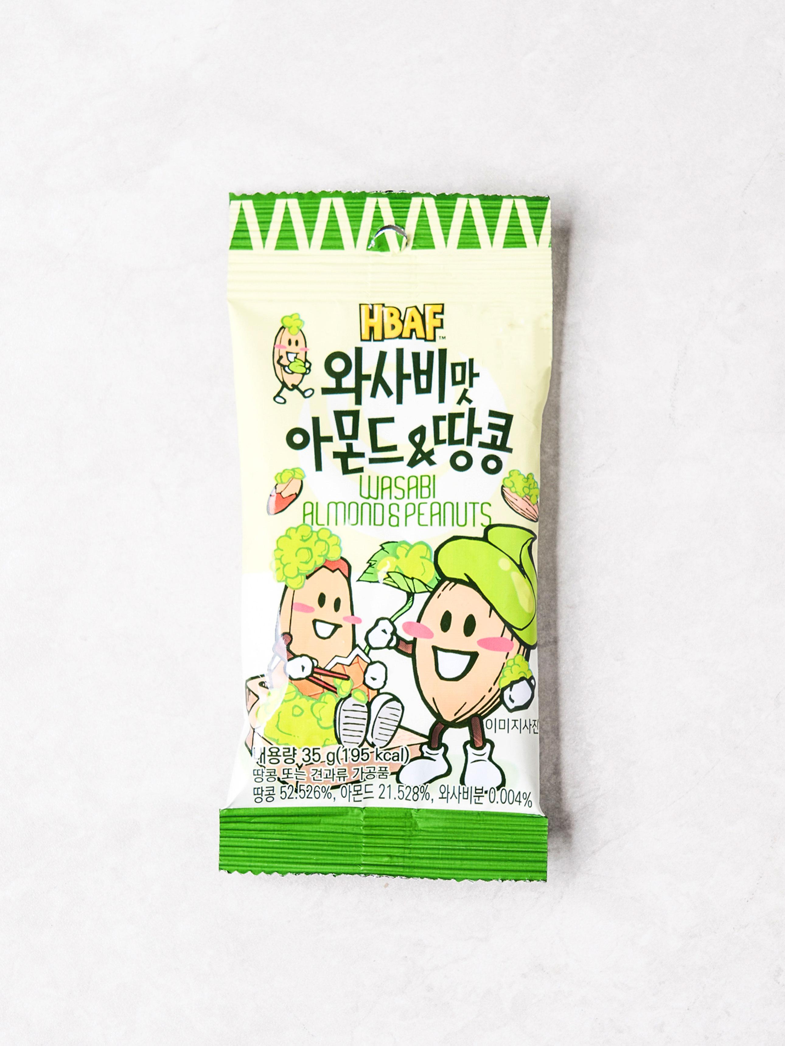 HBAF Wasabi Flavor Almonds & Peanuts Snack 35g 1ea