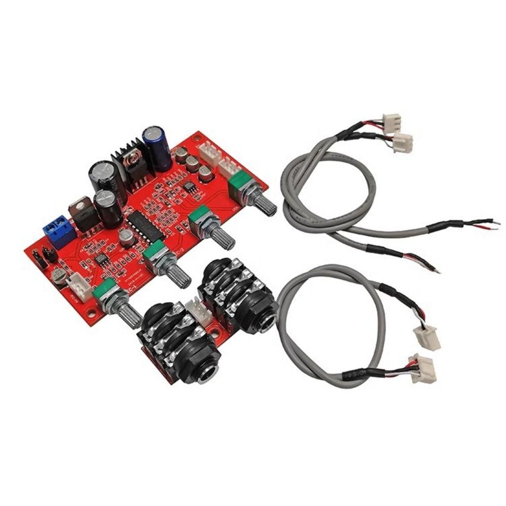 Pre-amplification Effect Reverb Board Fixed/Separate HIFI Audio Amplifier Board  Dynamic Microphone