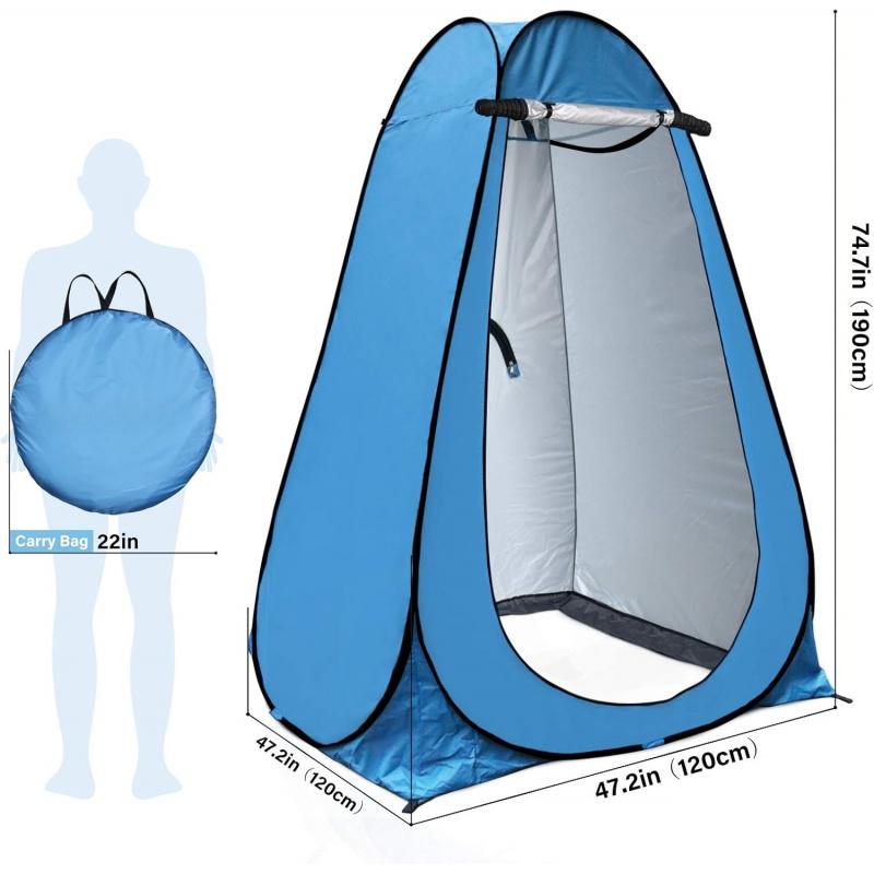 UPF 40+ Privacy Tent Portable Shower Toilet Changing Room For Camping Beach Outdoor Pop Up Dressing Room Waterproof Shelter