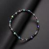 3PCS Simple Style Black Gallstone Acrylic Beads Foot Anklet Ankle Bracelet