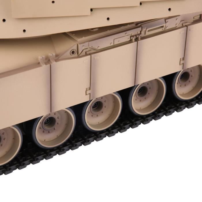 LANQI 1: 16 MIA2 Battle Tank Télécommande militaire char de combat amélioré Maquette en plastique