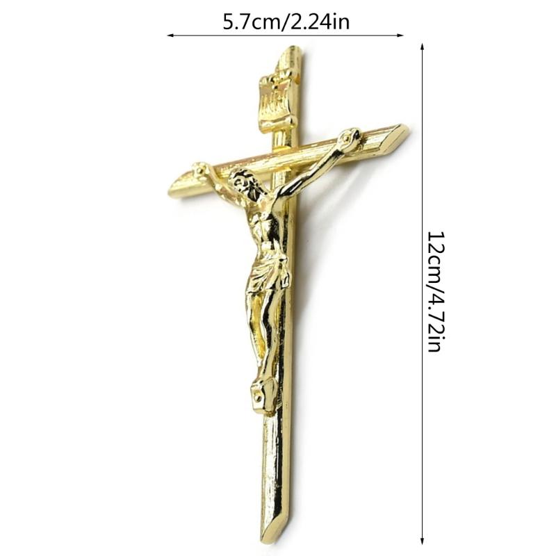 Catholic Christ Jesus Crucifix Pendant Jewelry Church Prayer Desktop Ornament Prayer Crucifix Vintage Catholic Necklace