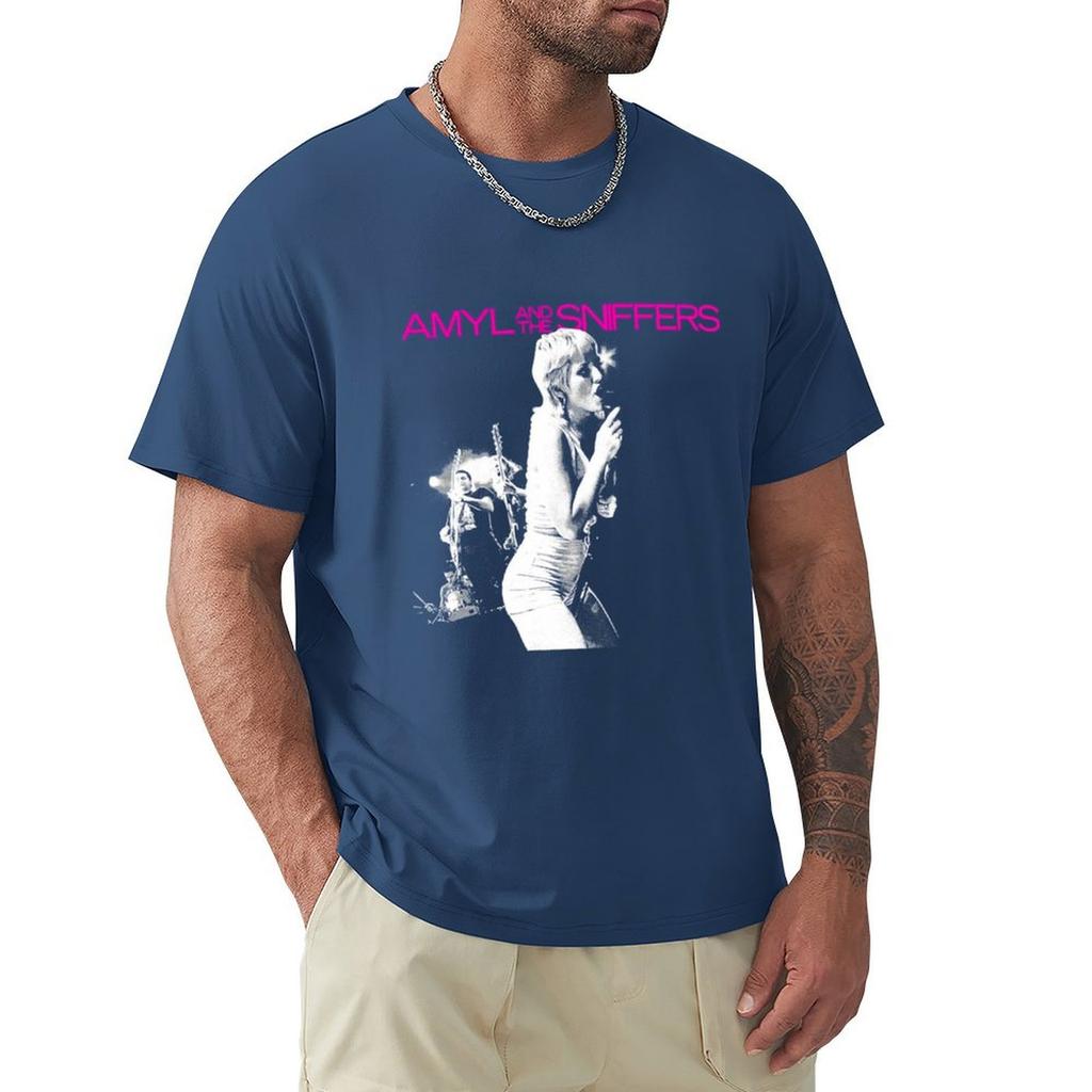 Amyl And The Sniffers T-Shirt Grafiken Custom T-Shirt Customs Anime Figuren Herren T-Shirts Pack