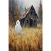 Halloween Ghost Poster Cute Ghost Forest Canvas Printing Poster Wall Art Festival Decoration Painting for Home Living Room Decor