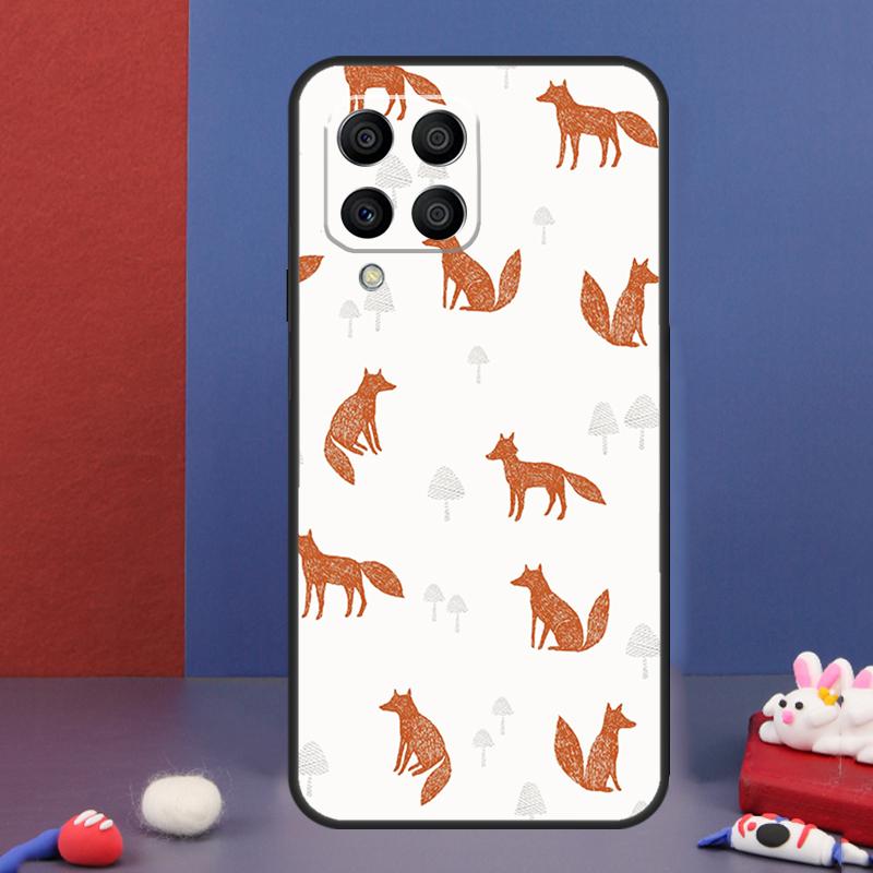 Cartoon Foxes Animal Case For Samsung Galaxy M16 M06 M36 M56 M15 M11 M31 M21 M53 M13 M32 M52 M35 M55 M14 M34 M54