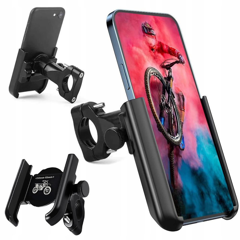 Mocny Aluminiowy Uchwyt Rowerowy Na Telefon Motocykl Kierownicę Hulajnogę