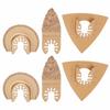 6PCS Hard Alloy Saw Blades Multifunctional Oscillating Saw Blades Tool Woodworking Supplies