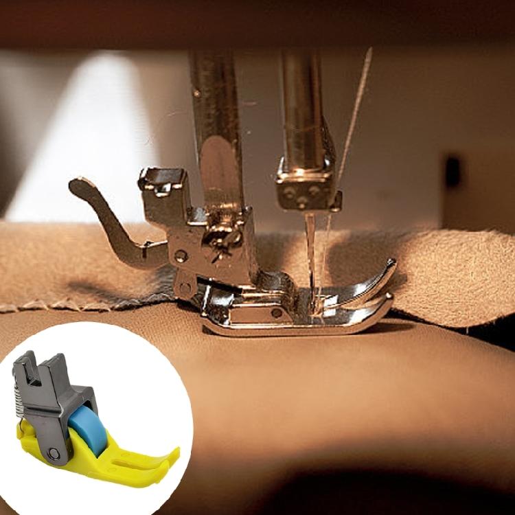 2Pcs Roller Presser Foot for Sewing Machines Smoothly Stitching Easy To Install Replaceable Sewing Roller Presser Foot