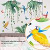 Living Room Wall Decals Bird Plant Leaf Butterfly Wall Stickers for Children Kids Room Bedroom Home Decoration Mural Wallpaper