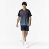 Mizuno Table Tennis Game Short JTTA Size 82JAB101 Shirt, Sleeve, Approved, Moisture-Wicking, Quick-Drying, Unisex, Navy, 2XL,