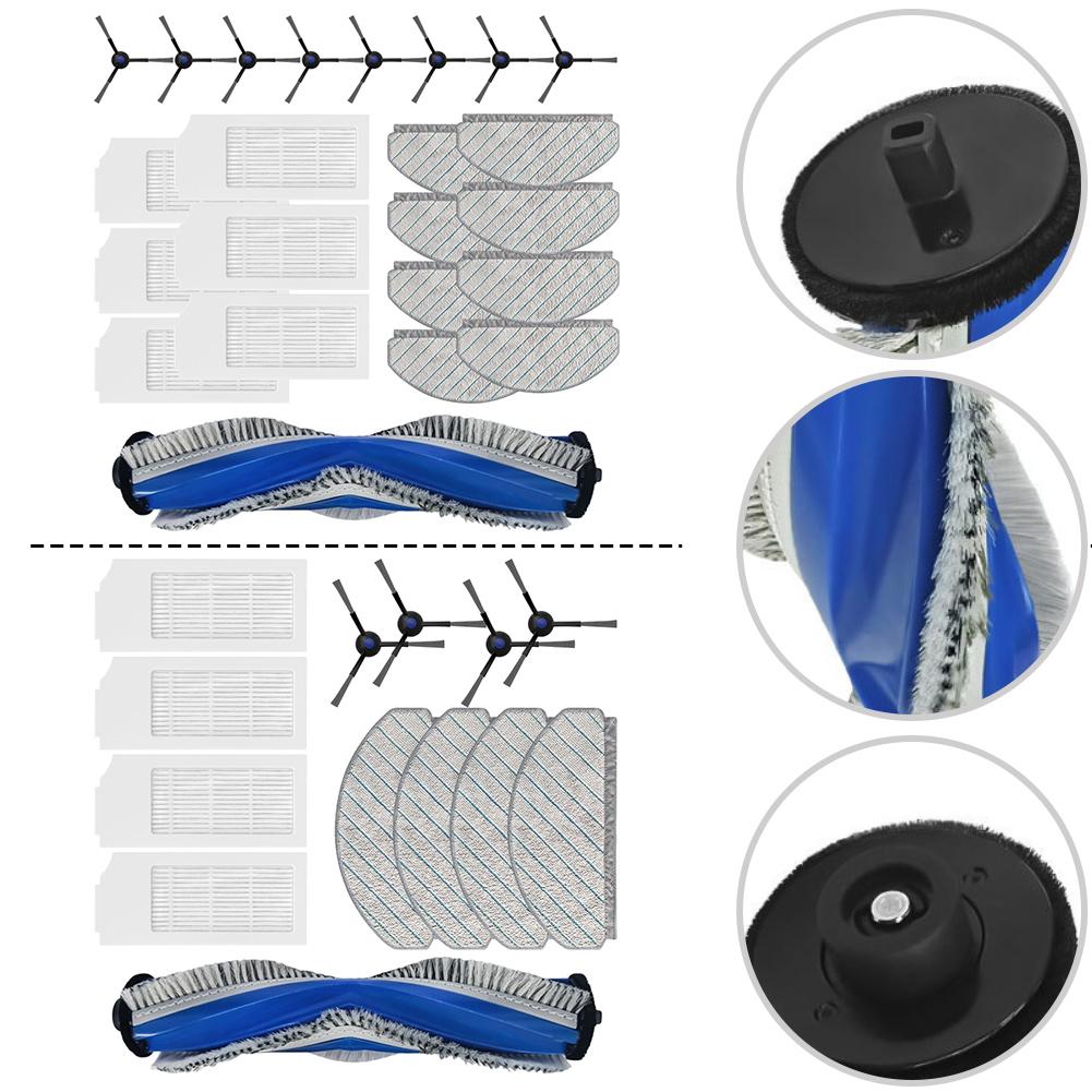 Vacuum Cleaner Parts Kit With Main Brush Side Brush Filter Mop Cloth Fits For Bosch BCRC1W BCRD1W BCRC2W BCRD2W Sweeping Parts