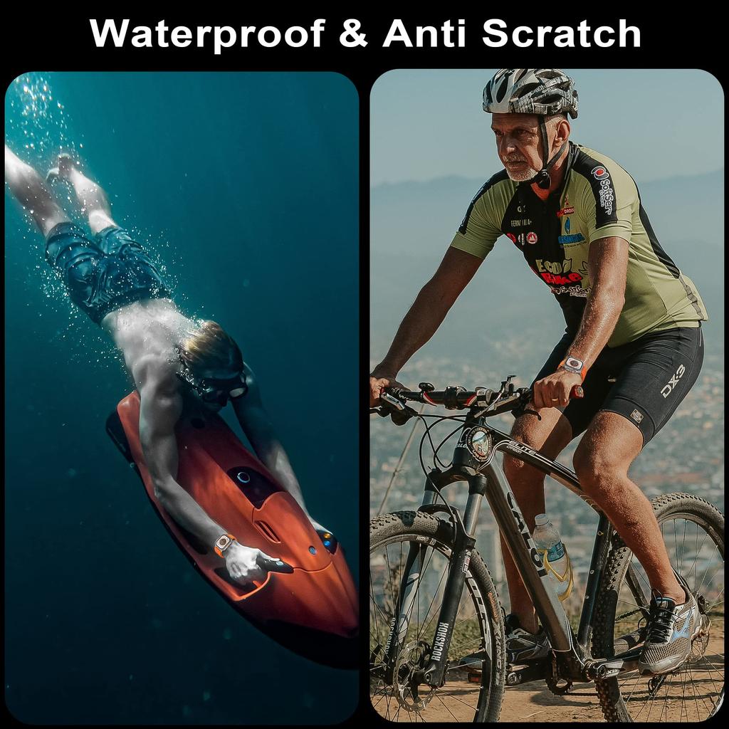 Tempered Glass For Watch Ultra 3 2 49mm Screen Protector Anti-Scratch HD Full Film Metal Bumper iWatch 49mm Accessorie