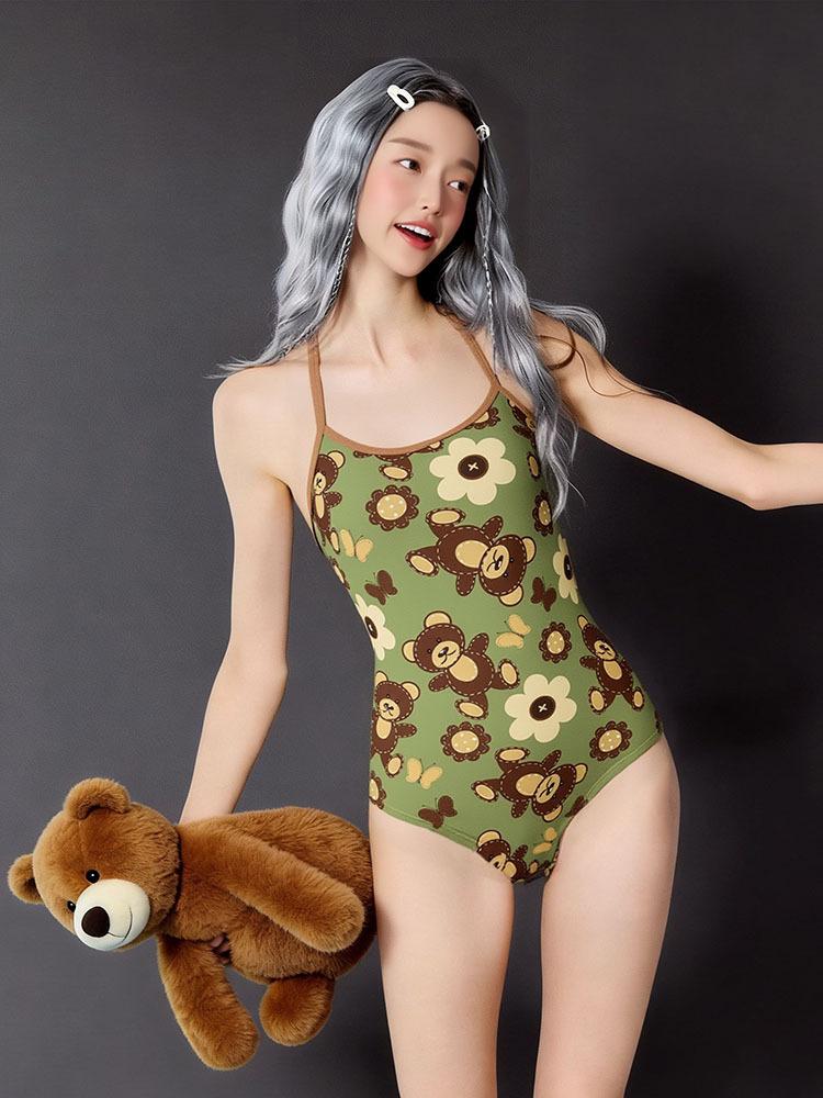 

One-piece triangular swimsuit female professional competitive racing student training swimming pool swimsuit one-piece hair M
