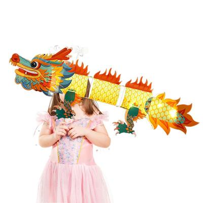 Chinesische Herbstfest-Laternen Kreatives Bastelset Dekorative Drachentanz-Festivalslaterne Handgefertigte Laternen-Spielzeuge Handgehaltene Lampe
