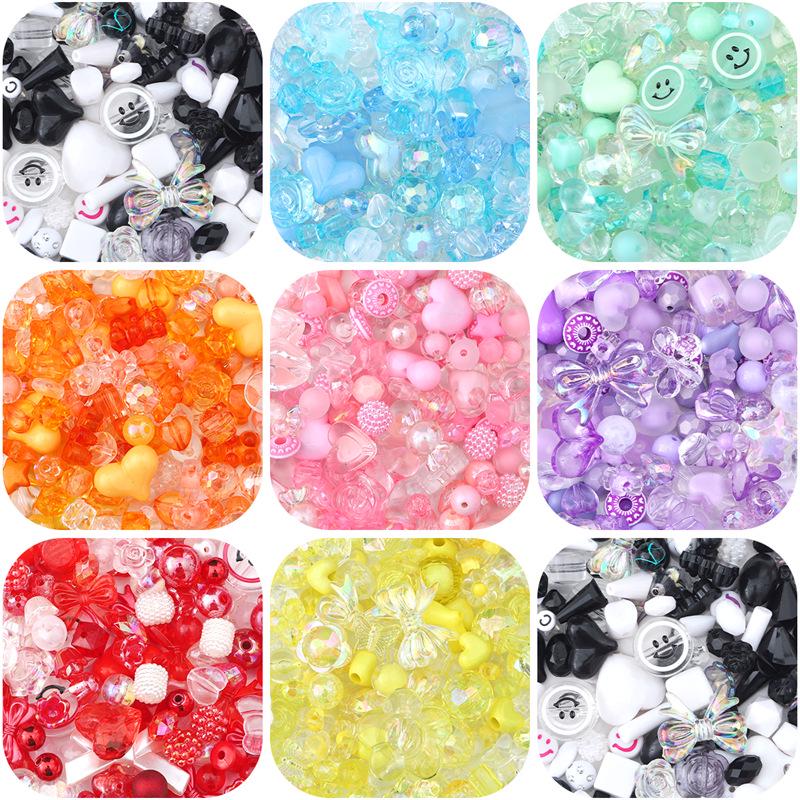 Baroque Style Acrylic Beads for DIY Bracelet Crafting