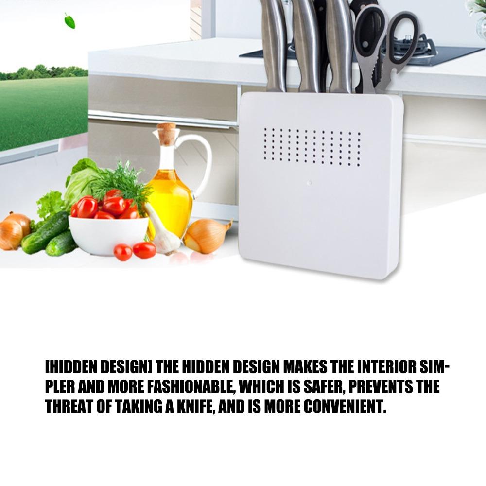 Wall Mounted Knife Rack 4 Slot Knife Holder Convenient Knife Block For Home Kitchen