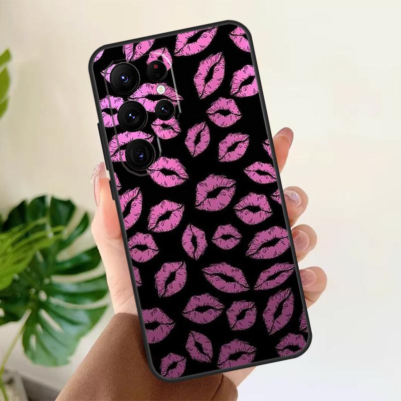 

Помада Розовый Поцелуй Мягкий Чехол Для Samsung Galaxy S25 S21 S22 S23 S24 Ultra S9 S10 Plus S20 FE S24 FE Чехол для Телефона Galaxy S20