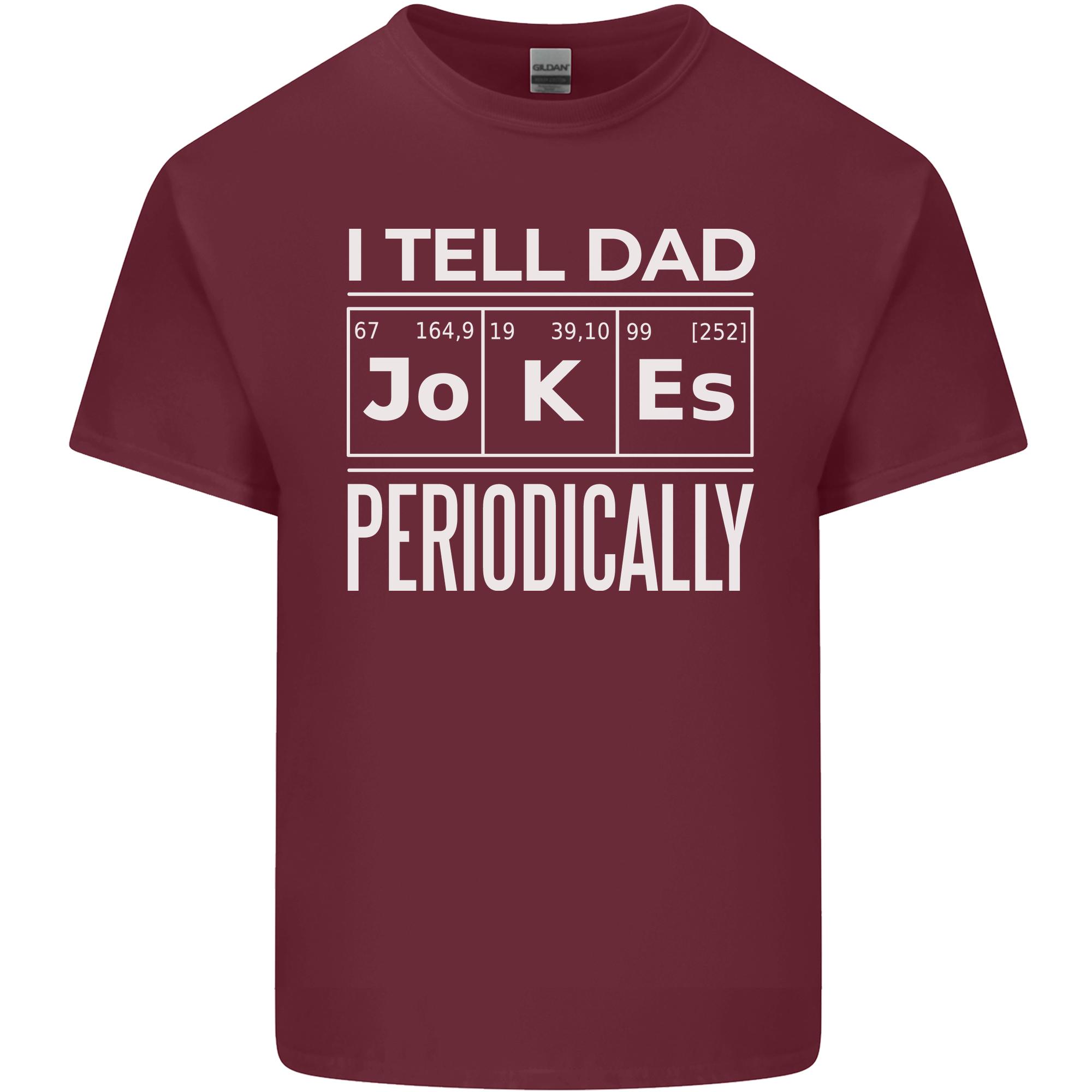 I Tell Dad Jokes Periodically Fathers Day Unisexs Light Cotton TShirt S
