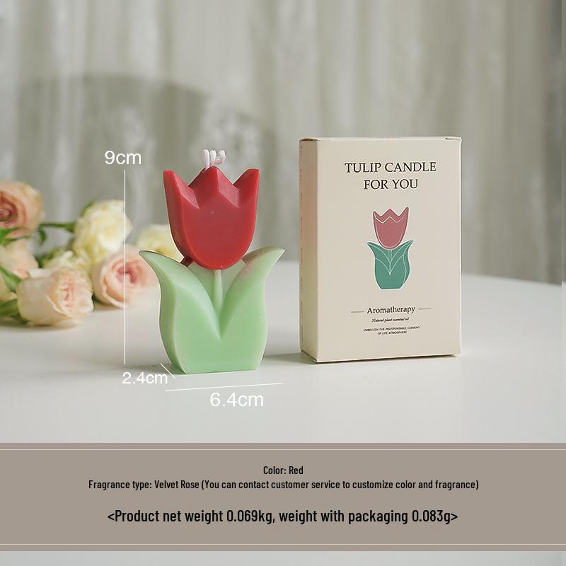 

Свеча с ароматом тюльпана - Ароматный подарок ручной работы ко Дню учителя и праздникам