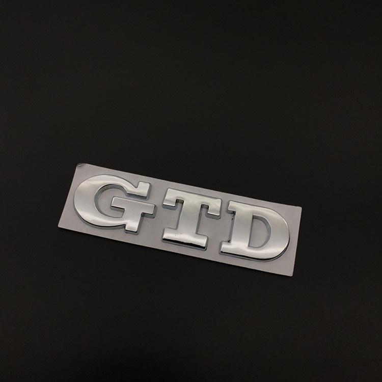 3D Metal GTD Logo Car Stickers Decals Front Hood Grill Emblem Badge for GTD Go-lf 2 4 5 6 7 8 R MK4 MK5 MK6 MK7 MK3 MK2