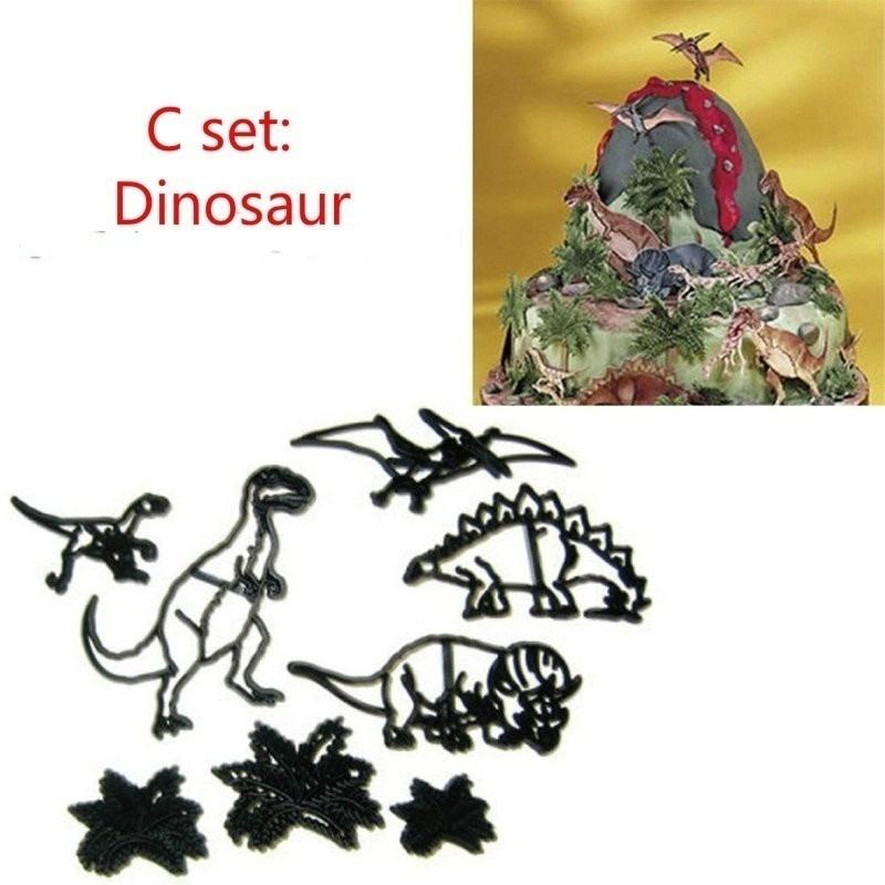 Fondant Cake Decorating Molds Set Plastic Cookie Cutter Pastry Biscuit Baking Tools