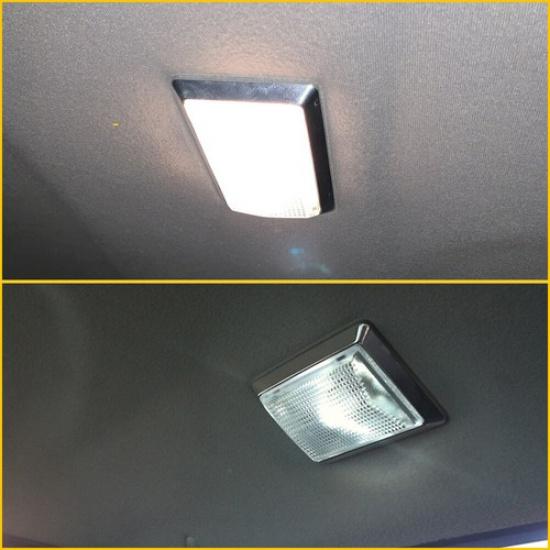 White LED Interior Dome Light For 1999-04 Ford F250 F350 F450 F550 Super Duty EA