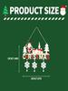 Christmas Decorations with Bells and Snowflakes Creative Pendants Home Dining Room Christmas Wooden Crafts Door Hanging