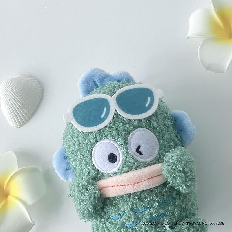 AS KNOW AS plus (ASKNOW AS PLUS) ZY0548 Sanrio to Issho BC Vacation Series Hangyodon F Sanrio Suntan Cute Key Charm Green