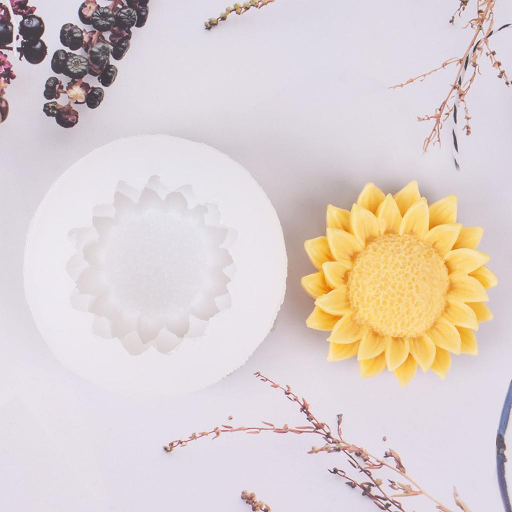 DIY Soap Moulds Sunflower Shape Silicone Material DIY Hand-Making Tool Silicone Craft Mould Silicone Material for Candle