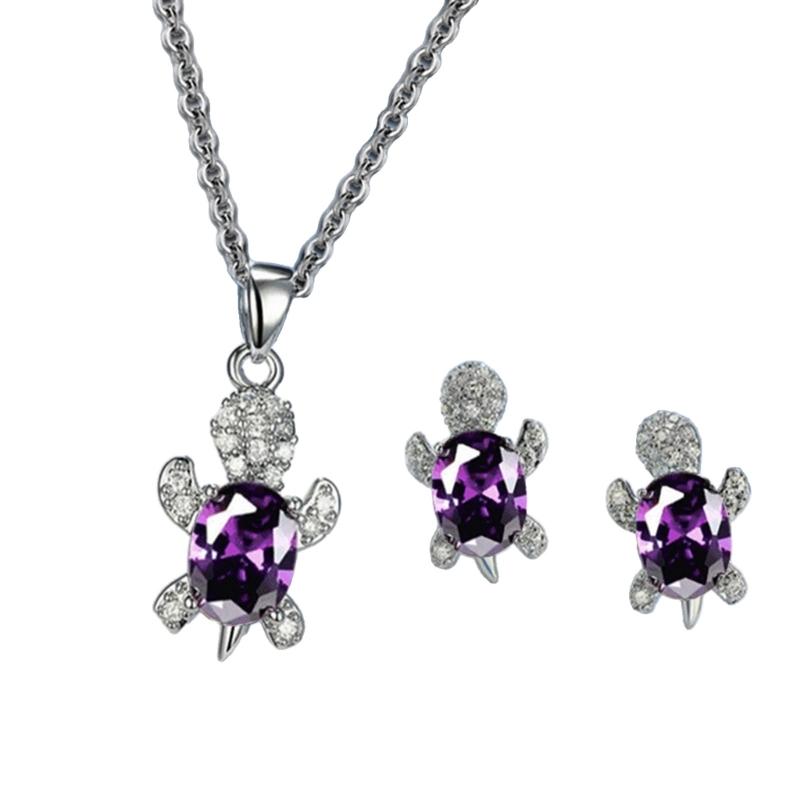 Pack of 2 Elegant chelonian Jewelry Sets for Women and Girls Alloy Craftsmanship Jewelry Collection