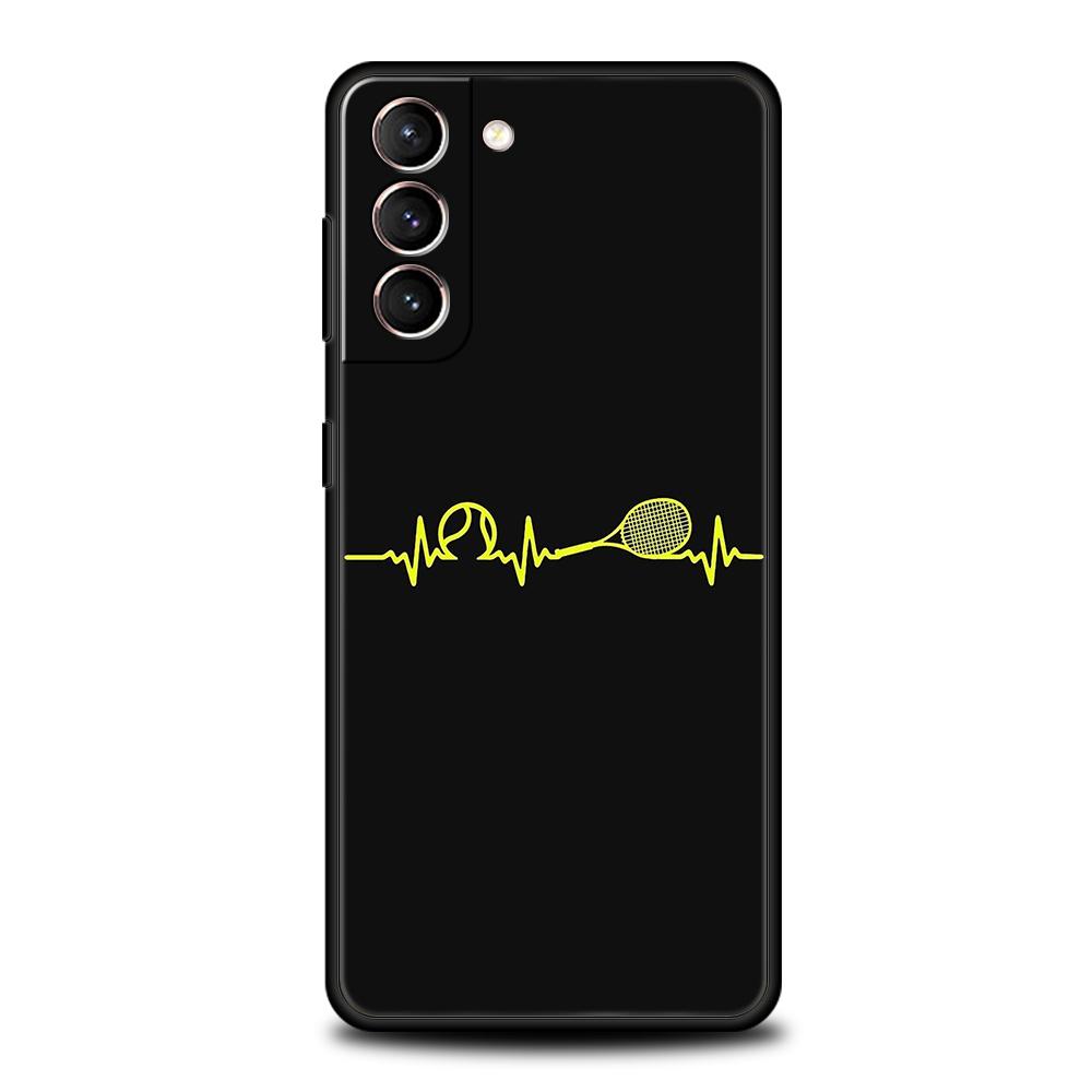 Tennis Sport Phone Case for Samsung Galaxy S25 S24 S23 S22 S20 S21 FE Ultra S10 S10E S9 Plus 5G Soft TPU Fundas Cover Capas Bags